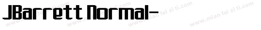 JBarrett Normal字体转换